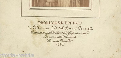 Napoli, Capodimonte, Tarallo, Iconografia Devozionale, Antica Fotografia, 1870