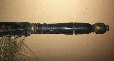 Spazzola Da Collezione In Legno Laccato E Decorato, Antica Da Vetrina (cineserie)