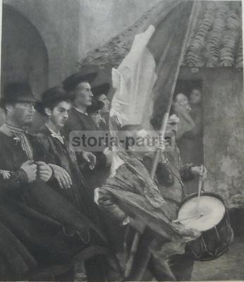 I Coscritti: Patriottismo E Folklore. Incisione All'Acquaforte Di Jeannin Da Dagnan Bouveret