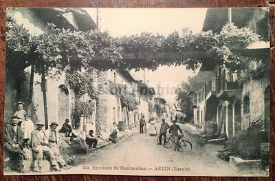Francia, Montmélian, Arbin, Savoia: Antica Animata Veduta, Cartolina Da Collezione