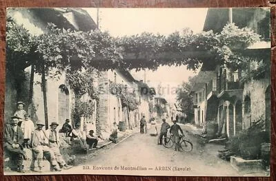 France, Montmélian, Arbin, Savoy: Antique Animated View, Collectible Postcard
