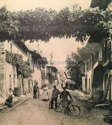 France, Montmélian, Arbin, Savoy: Antique Animated View, Collectible Postcard
