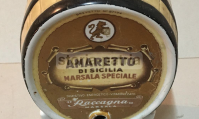 Distilleria Liquori Sicilia Marsala Amaretto: Ceramica Pubblicitaria Inusuale