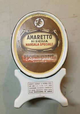Distilleria Liquori Sicilia Marsala Amaretto: Ceramica Pubblicitaria Inusuale