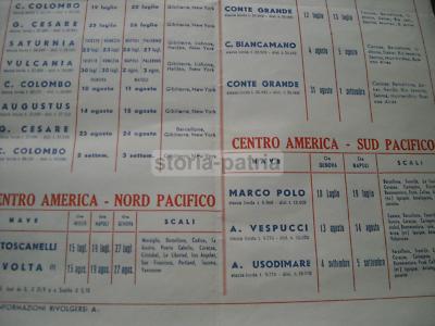 Navigazione, Emigrazione E Trasporti Marittimi Per Le Americhe: Orari Partenze 1958
