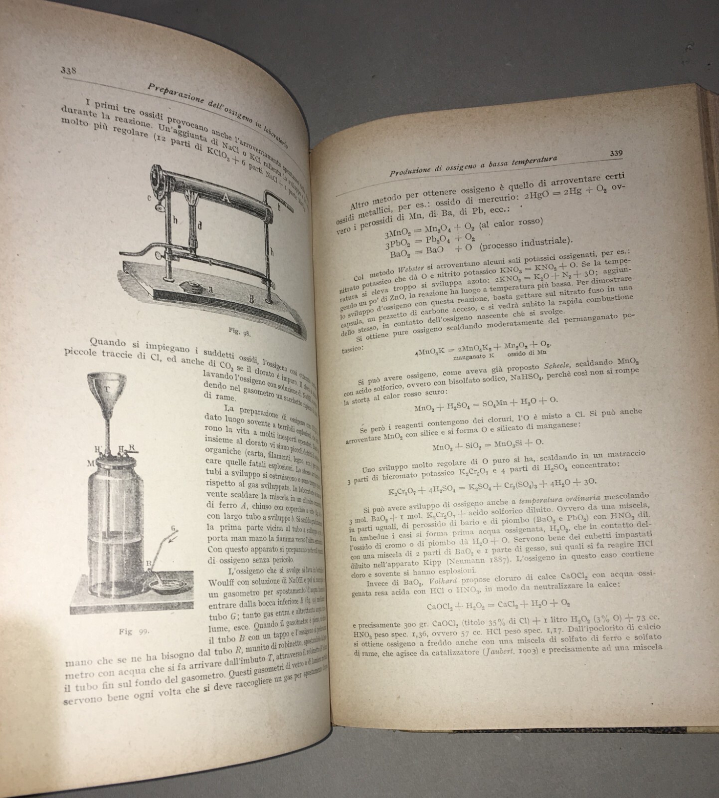 Chimica Organica E Inorganica: Antica Edizione Hoepli, Molinari, 4 Volumi Illustrati