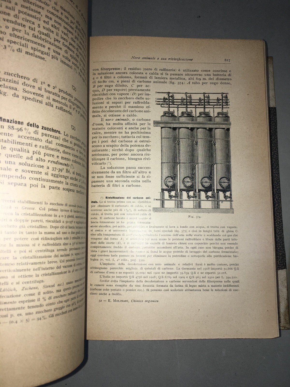 Chimica Organica E Inorganica: Antica Edizione Hoepli, Molinari, 4 Volumi Illustrati