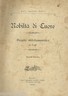 Puglia, Bari: Nobiltà Di Cuore, Bozzetto Melodrammatico Di Sante Sisto (1905)