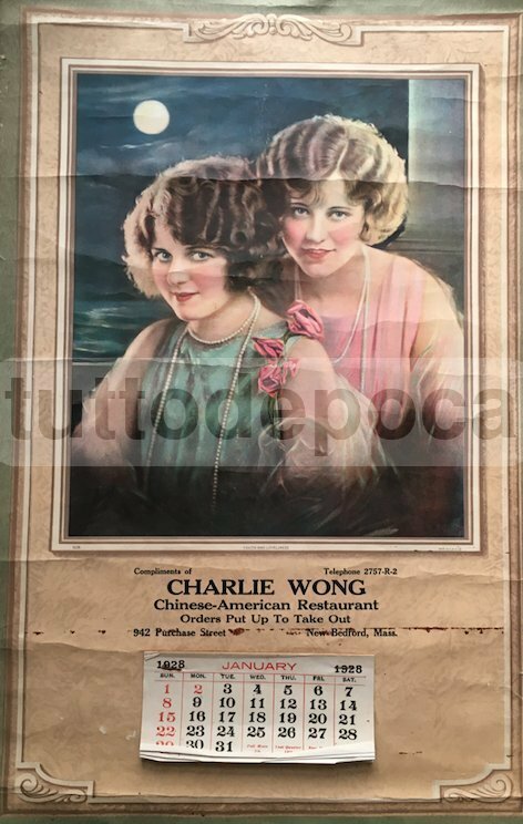 Cucina E Gastronomia: Ristorante Cinese Americano Wong, New Bedford, USA, 1928