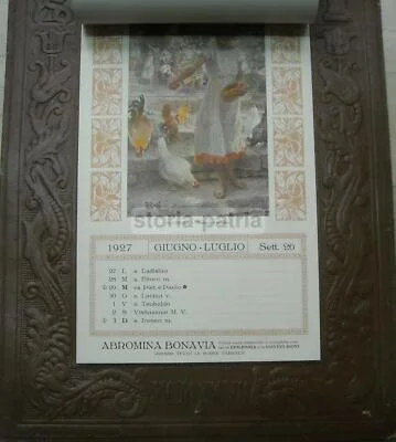 Bologna Farmaceutica Bonavia Negri: Arte, Dipinti e Calendario Pubblicitario 1927