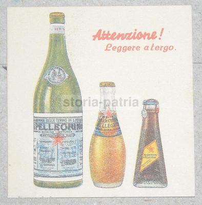 Alimentari Bibite S. Pellegrino: Acqua, Aranciata E Rabarbaro   Coupon Da Collezione