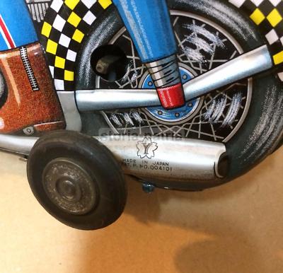 Motociclista Da Corsa, Giocattolo Da Collezione Giapponese