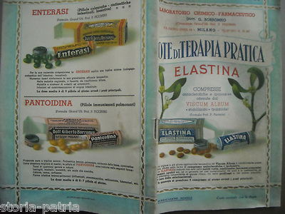 Medicina, Farmacia E Pubblicità Farmaceutica: Laboratorio Borromeo, Elastina, 1934