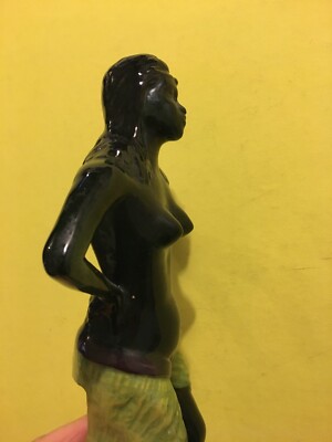 Arte Della Ceramica: Figura Orientalista, Danzatrice, Base Per Lampada