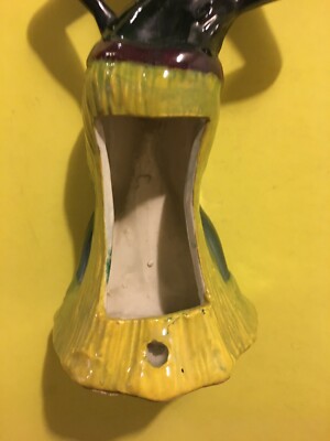 Arte Della Ceramica: Figura Orientalista, Danzatrice, Base Per Lampada