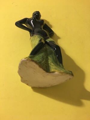 Arte Della Ceramica: Figura Orientalista, Danzatrice, Base Per Lampada