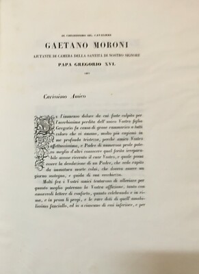 Necrologio Per Gregorio Moroni: Raggi, Borani, Fabris, Agricola (1843)
