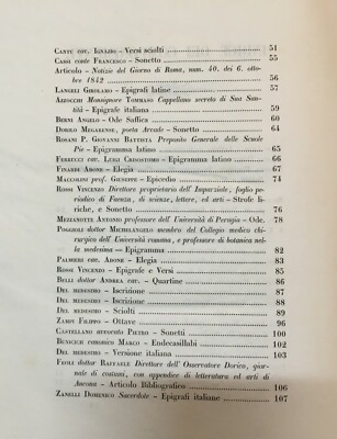 Necrologio Per Gregorio Moroni: Raggi, Borani, Fabris, Agricola (1843)
