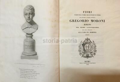 Necrologio Per Gregorio Moroni: Raggi, Borani, Fabris, Agricola (1843)