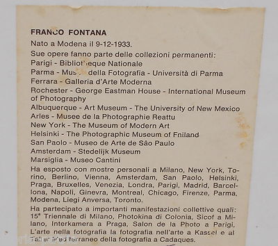 Franco Fontana, Natura, Pannello In Edizione Limitata, 1978
