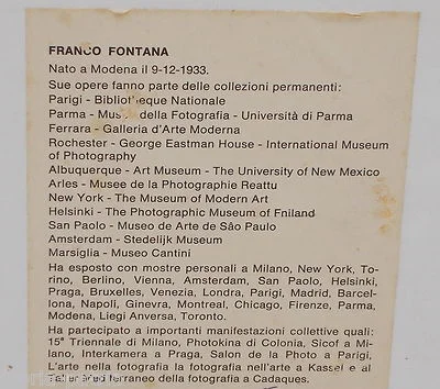 Franco Fontana, Natura, Pannello in Edizione Limitata, 1978