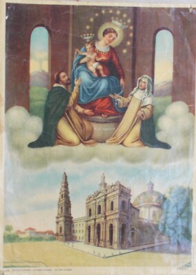 Arte Devozionale, Stampa Popolare Meridionale, Pompei, Madonna Del Rosario, Santuario