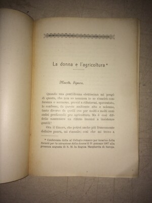 La Donna E L'Agricoltura. Conferenza Di Tito Poggi, Casale, 1907