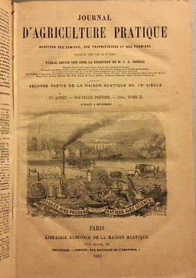 Journal d'Agriculture Pratique   Rivista Di Agraria E Zootecnia (1863)
