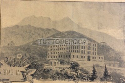 Piemonte, Biella, Graglia: Stazione Climatica, Medicina, Idroterapia, Battistini, Mappa