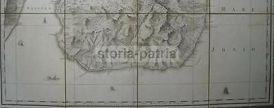 Calabria, Reggio Calabria E Messina: Antica Grande Mappa Del Regno Di Napoli, 1788