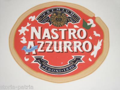 Vassoio In Porcellana Pubblicitaria Birra Peroni Nastro Azzurro
