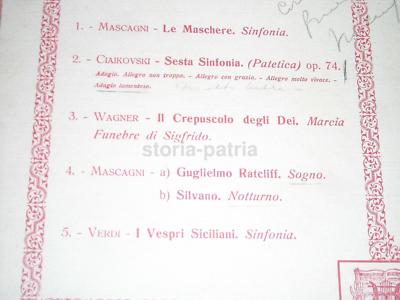 Puglia, Mascagni A Bari: Pieghevole Del Concerto Orchestrale Fiera Del Levante