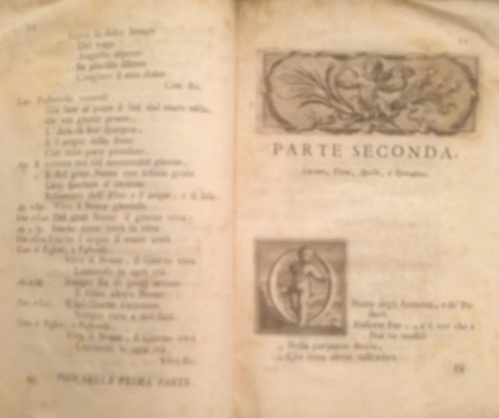 Coluzzi e Leo, Componimento Pastorale, Roma 1733