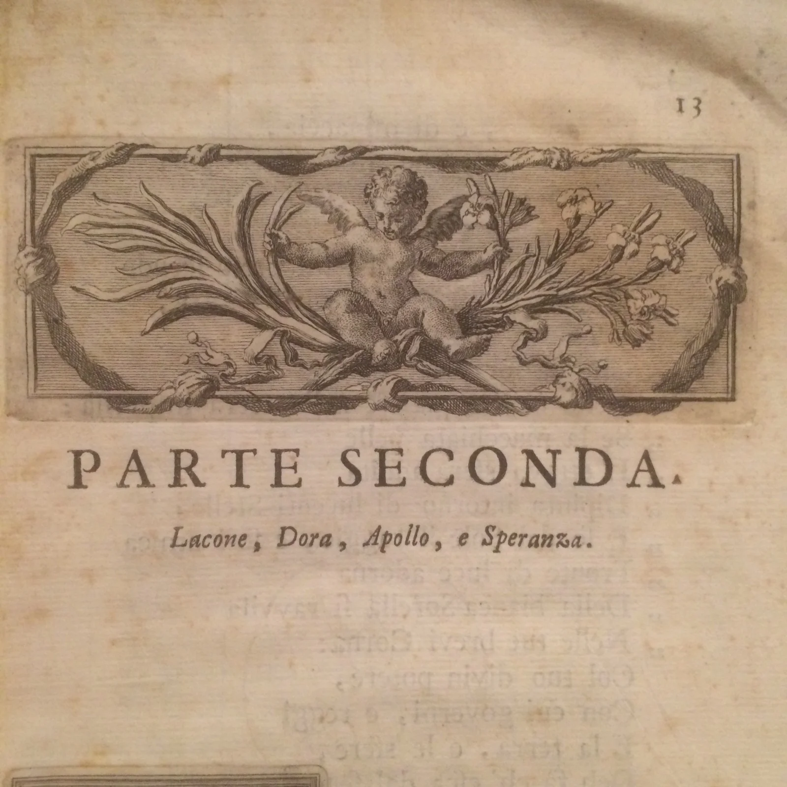 Coluzzi e Leo, Componimento Pastorale, Roma 1733