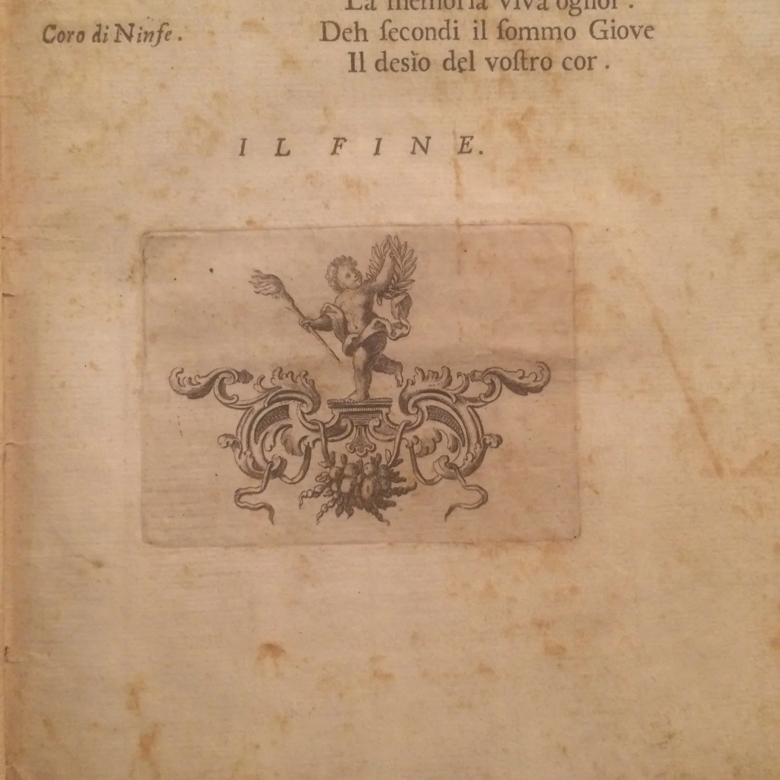 Coluzzi e Leo, Componimento Pastorale, Roma 1733