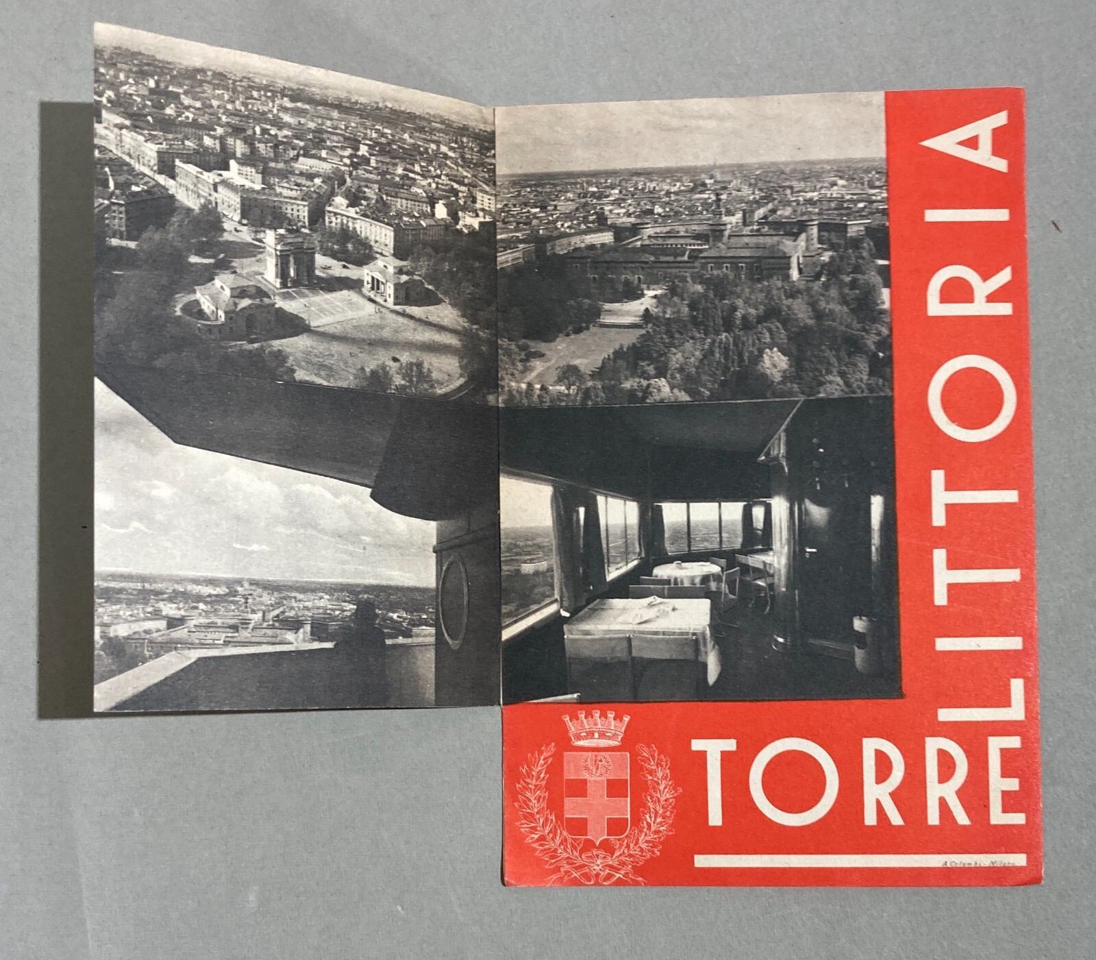 Torre Littoria, Milano, Depliant Pubblicitario, 1934, Illustrato d'Epoca, Colombi