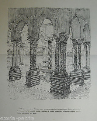 Ingegneria, Architettura, Sicilia, Palermo, Monreale: Chiostro, Quattro Prospettive