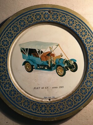 Motori Automobili d'Epoca: Fiat 60 CV (1905). Pagani Lecco, Piatto Pubblicitario