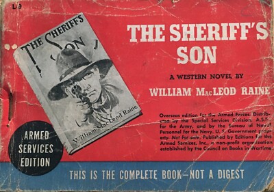 Letteratura Americana, Militaria, Marina: The Sheriff'S Son   MacLeod Raine   Edizione d'Epoca