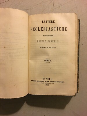Puglia, Polignano, Bisceglie. Sarnelli: Lettere Ecclesiastiche, Voll. IX X, 1858