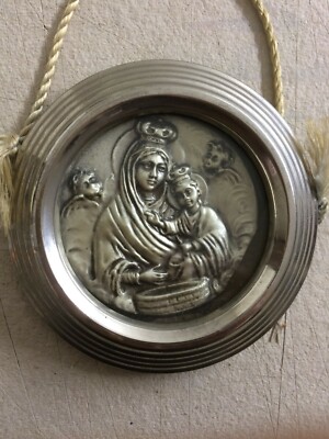 Arte Popolare Devozionale Meridionale: Madonna Del Pozzo   Placchetta Da Collezione