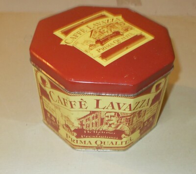 Lavazza: Scatola In Latta Pubblicitaria Con Vignette Storiche