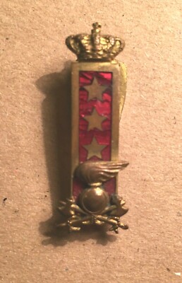 Militaria, Distintivo Decorativo Con Allegoria Coronata, Esercito, Smaltato, Johnson
