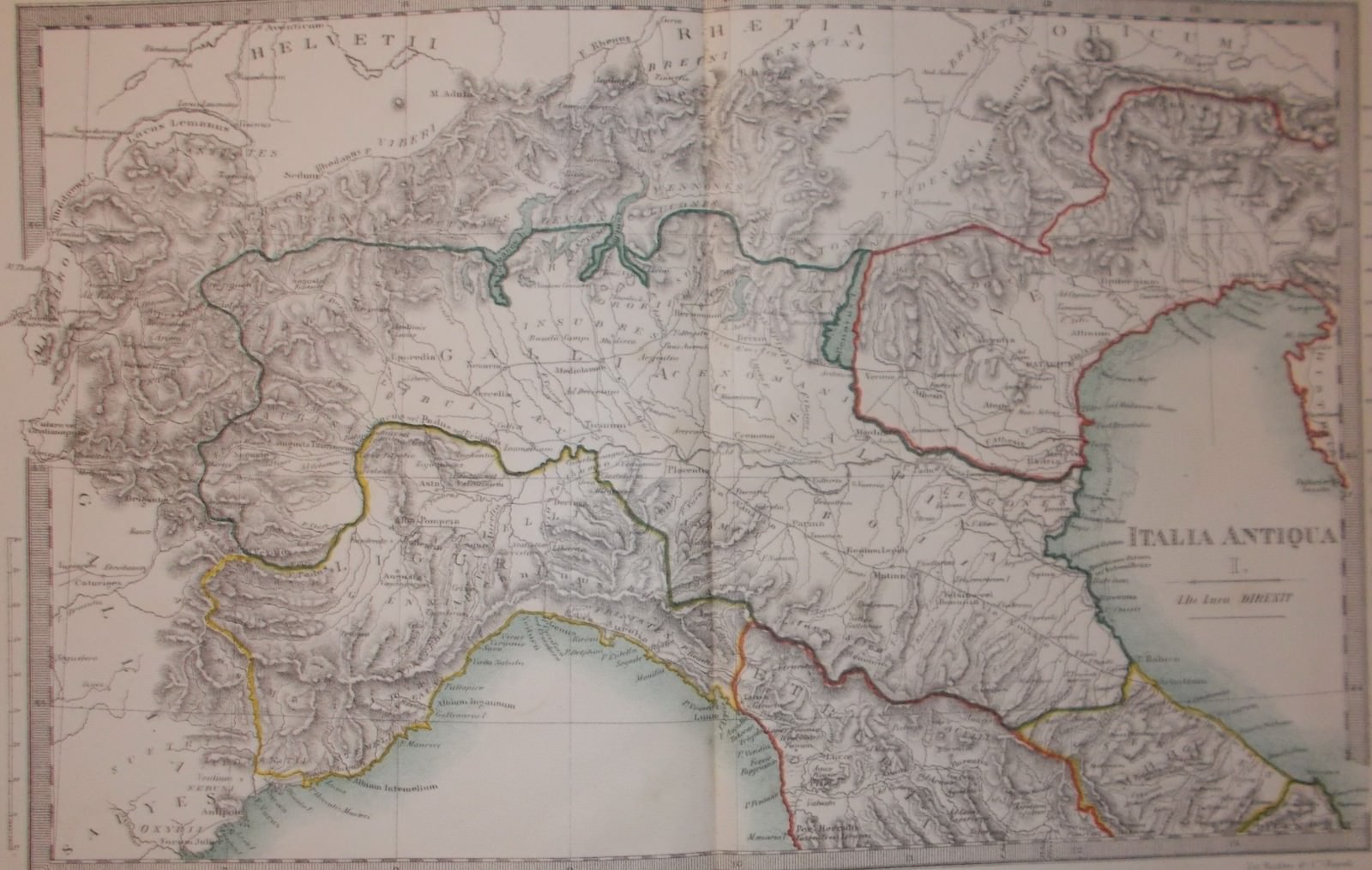 Antica Cartografia: Italia Settentrionale, Veneto, Liguria, Svizzera, Romagna, Marche