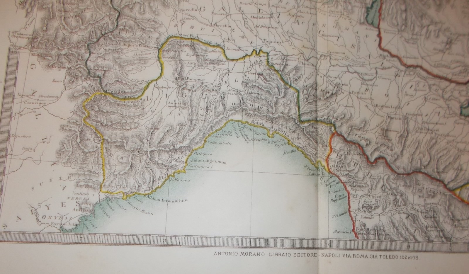 Antica Cartografia: Italia Settentrionale, Veneto, Liguria, Svizzera, Romagna, Marche