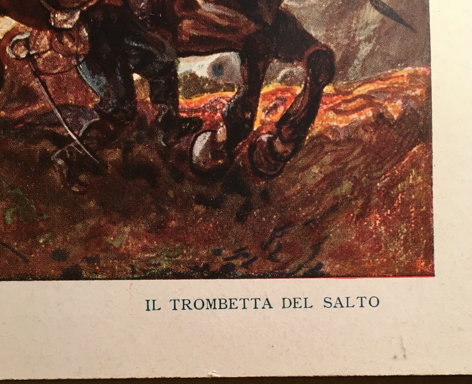 Il Trombetta Del Salto: Antica Stampa Di Plinio Nomellini