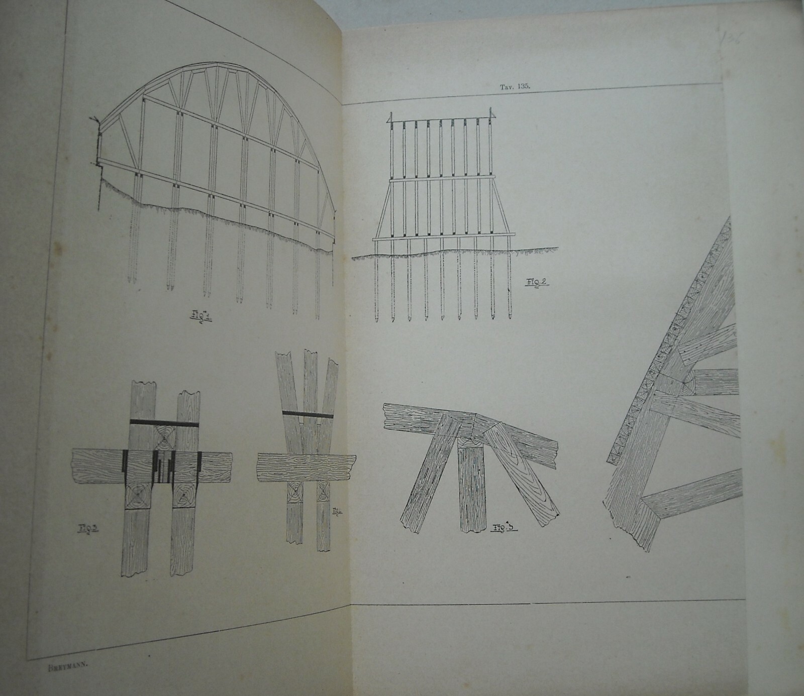Ingegneria Edilizia: Costruzioni Grandiose In Legno. Breymann, Warth. Illustrato