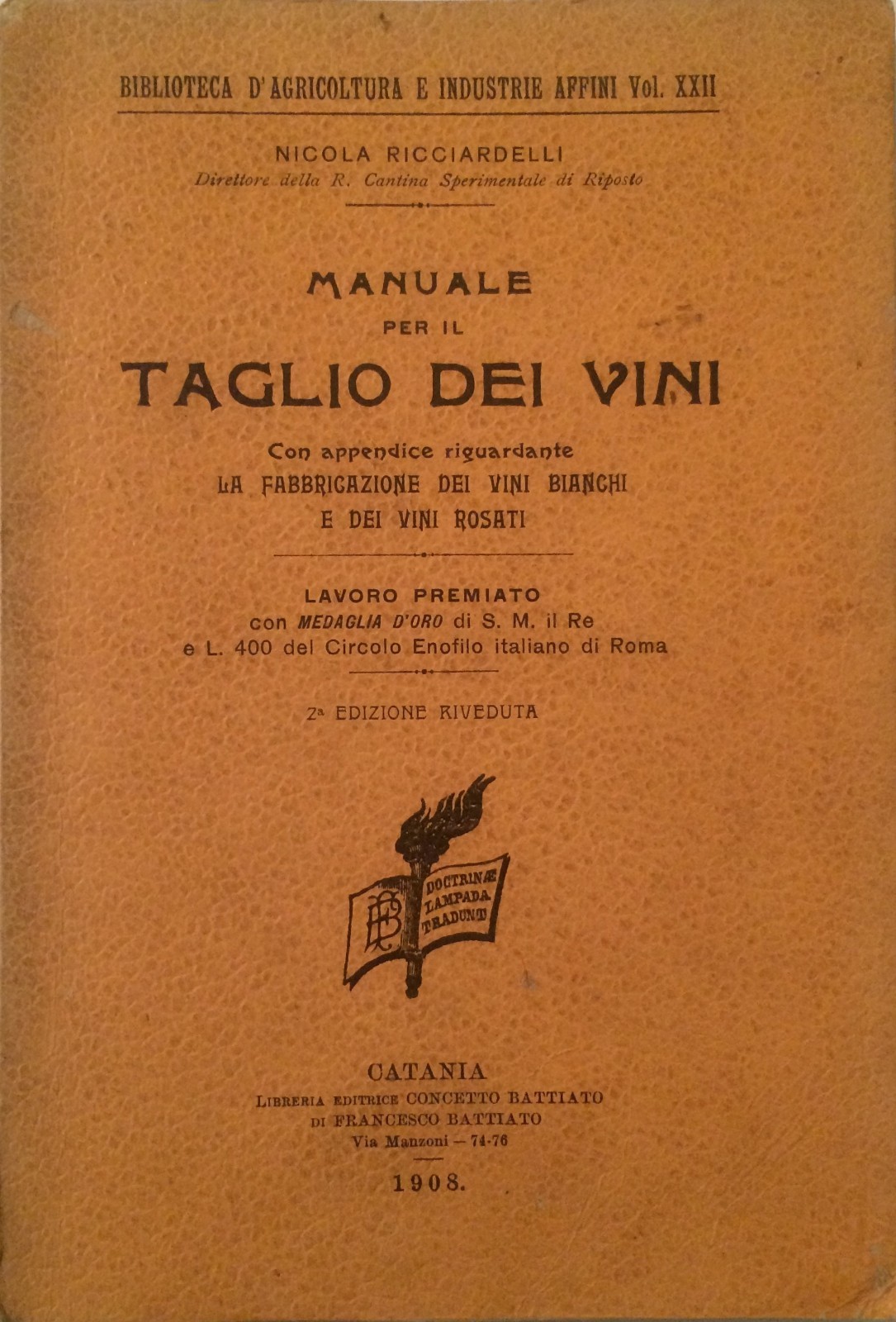 Enologia, Vino E Manuale Per Il Taglio Dei Vini Bianchi E Rosati