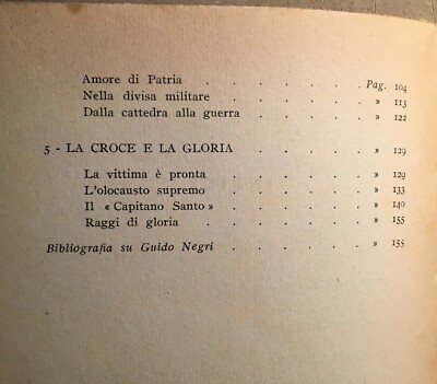 Militaria: Guido Negri, Il Capitano Santo. Biografia Di Ermanno Gasparella, 1940
