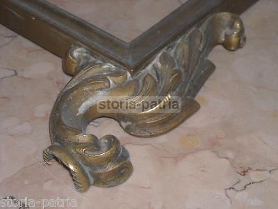 Antica Cornice Decorativa In Metallo Della Metà Dell'Ottocento